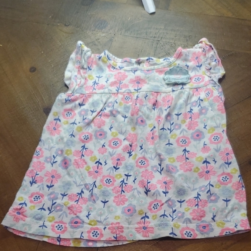 Child of Mine Pink and Blue Floral Dress